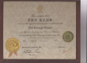 Diploma Curso Dale Carnegie